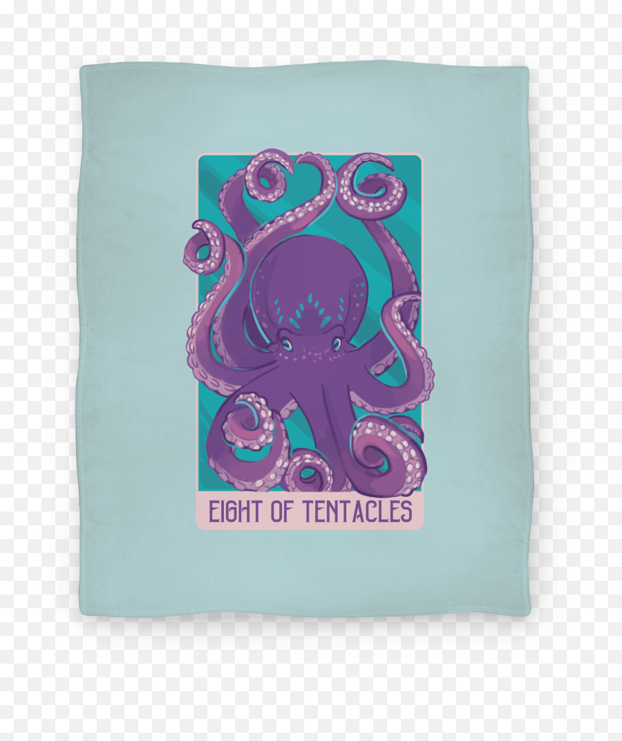 Eight Of Tentacles Blankets - Common Octopus Emoji,Tentacles Png