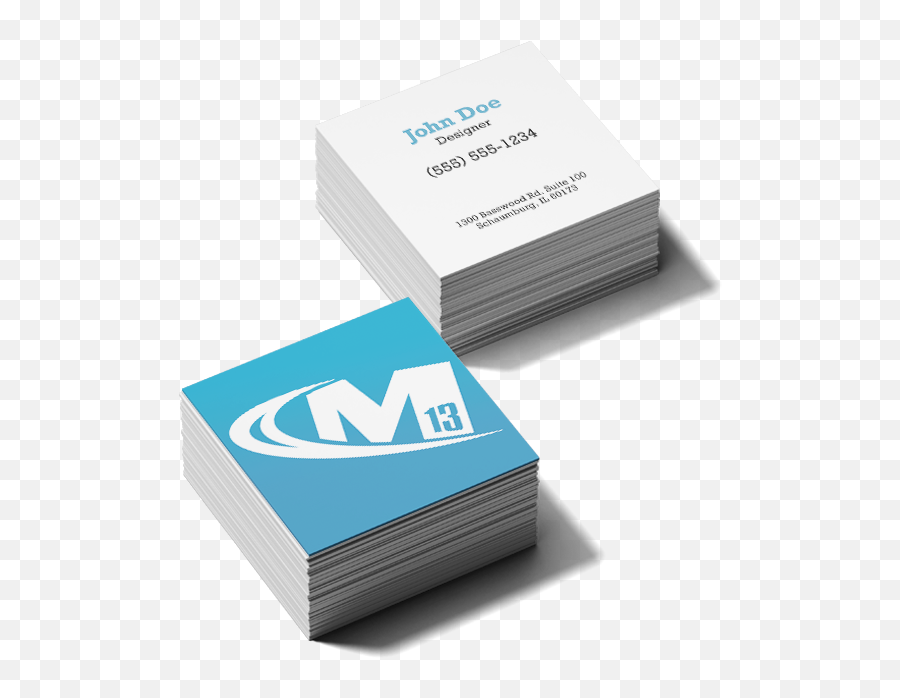 Square Business Card Printing M13 Graphics - Horizontal Emoji,Business Cards Png