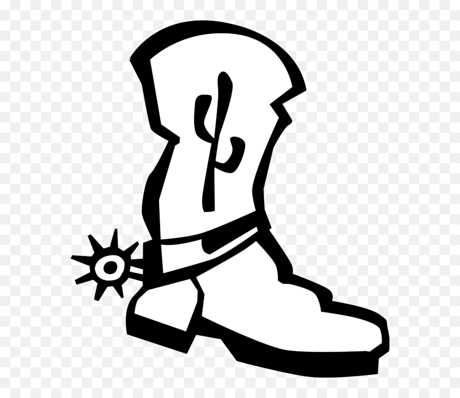 Cowboy Boot Royalty Free Vector Clip Art Illustration - Shoe Style Emoji,Cowboy Boot Clipart