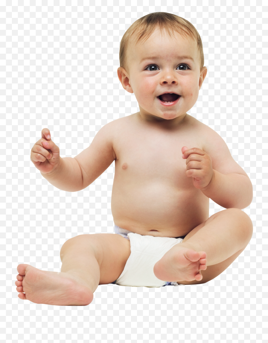 Happy Baby Png Clipart - Transparent Baby In Diaper Png Emoji,Baby Png