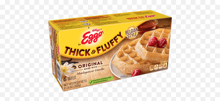 Eggo Thick Fluffy Original Waffles - Eggos Belgian Emoji,Waffles Png