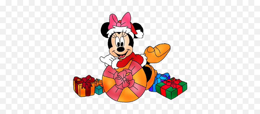 Minnie Mouse Disney Xmas - Christmas Clip Art Images Happy Emoji,Disney Christmas Clipart