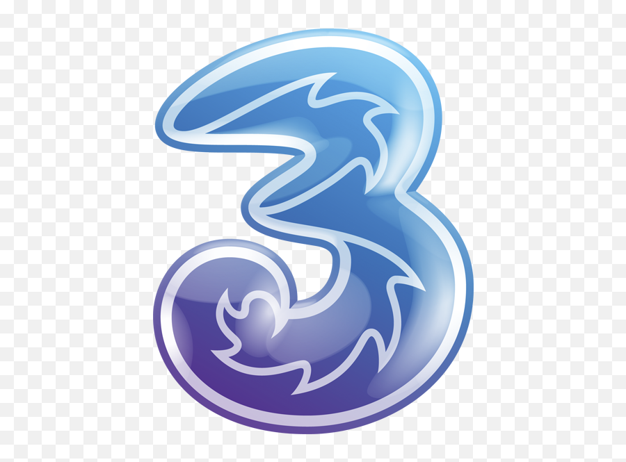 Download 3 Logo Violet Blue - Logo 3 Three Png Emoji,3 Logo