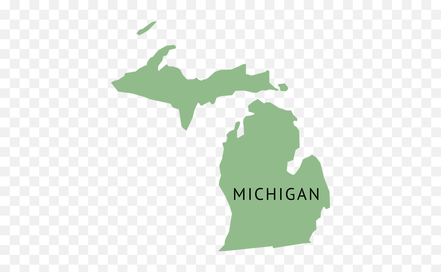 Michigan Map - Michigan Map Png Emoji,Michigan Outline Png