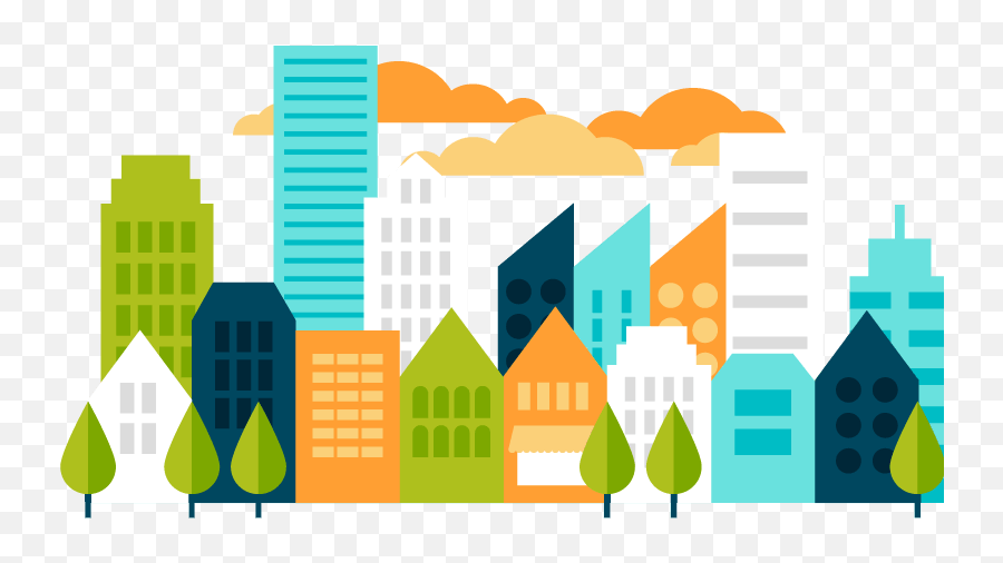 Skyline Clipart Smart City Skyline - Clipart City Vector Png Emoji,City Clipart