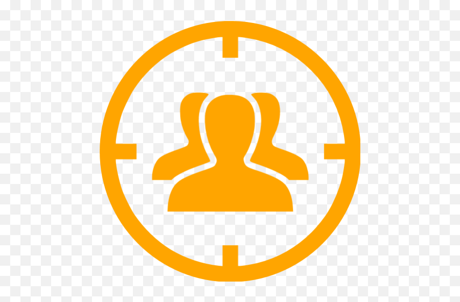 Orange Target Audience Icon Emoji,Target Market Png