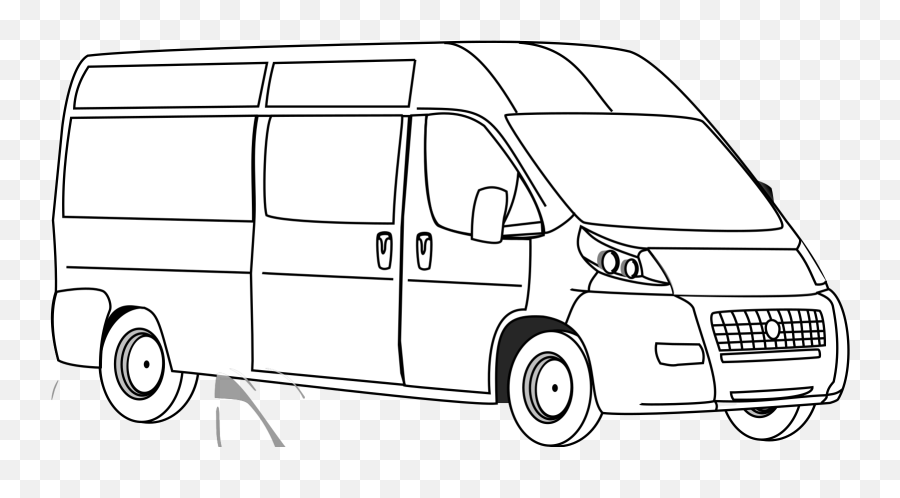 Download Van Automobile Transportation Camper Vehic - Van Van Outline Png Emoji,Camper Clipart