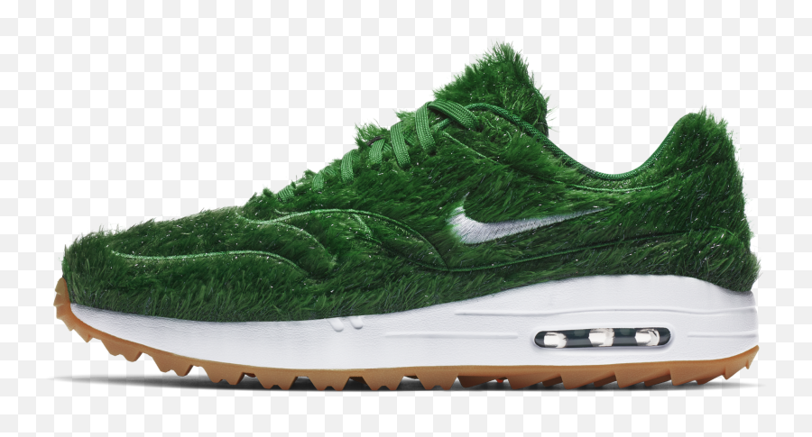 Nike Air Max 1 Golf Shoes Including - Nike Green Grass Emoji,Nike Png