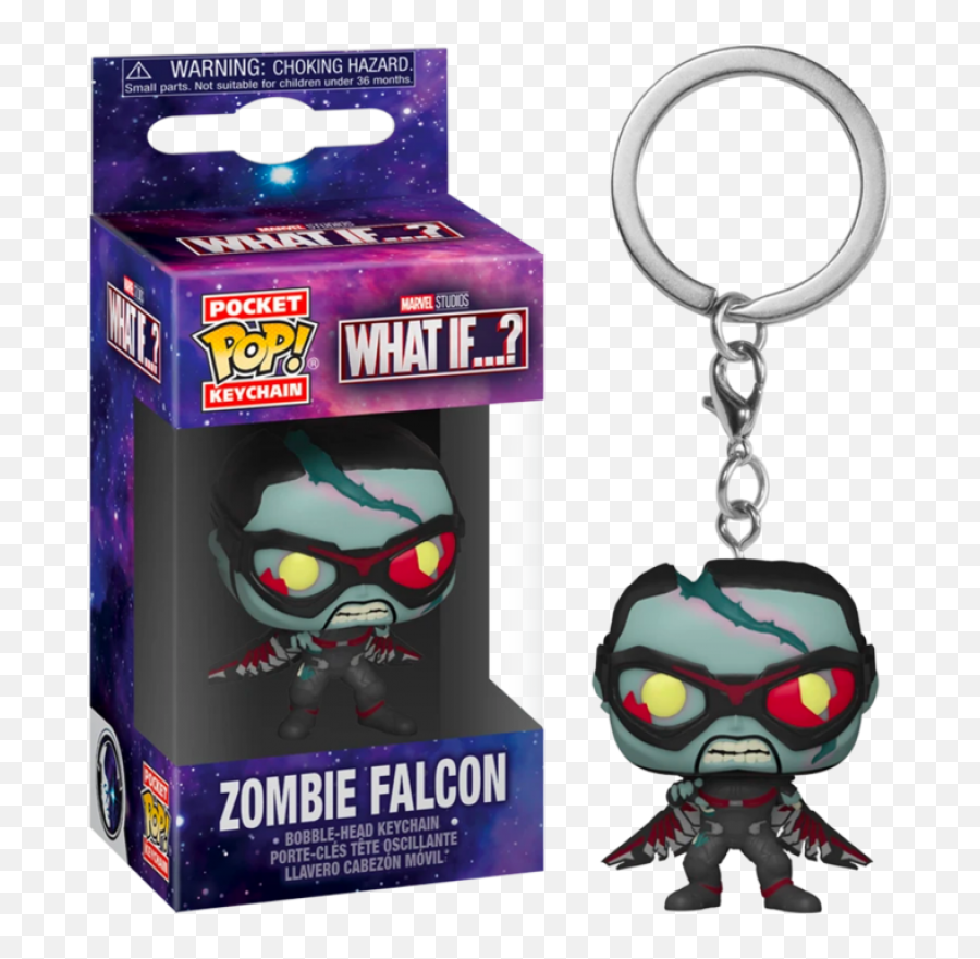 Marvel What Ifu2026 - Zombie Falcon Pocket Pop Vinyl Keychain Emoji,Falcon Marvel Png