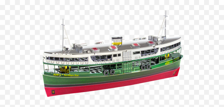Download Hd Picture Of Hong Kong Star Ferry - Metal Earth Emoji,Steamboat Clipart