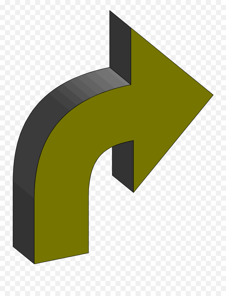 3d Curved Green Arrow Free Image Download Emoji,3d Arrow Png