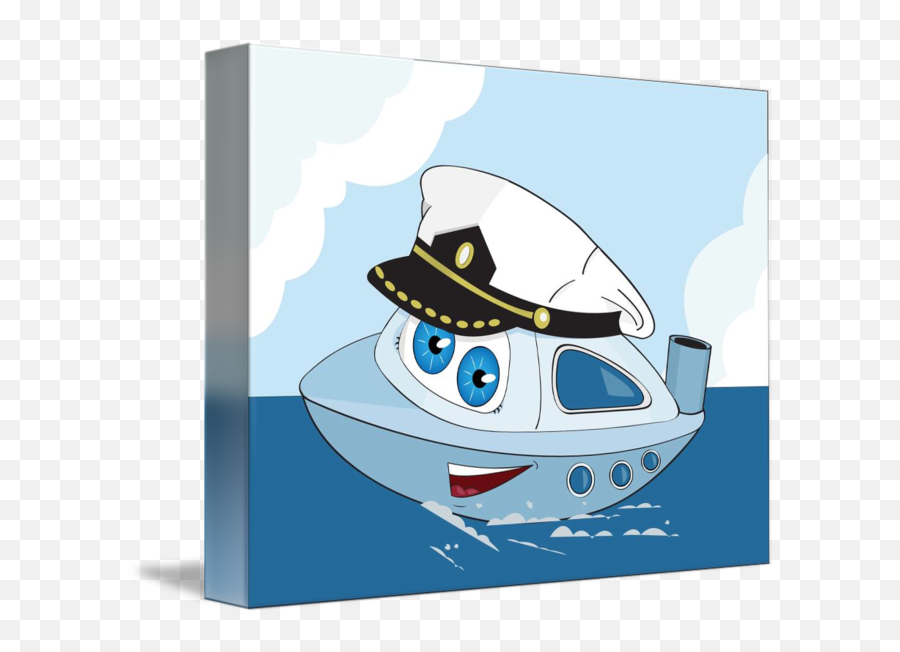 Cute Ship - Captain By Oksana Pasishnychenko Emoji,Captain Hat Png