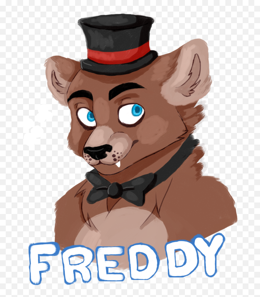 Download Hd Freddy Fazbear Crayon Drawing - Freddy Fazbear Emoji,Freddy Fazbear Logo