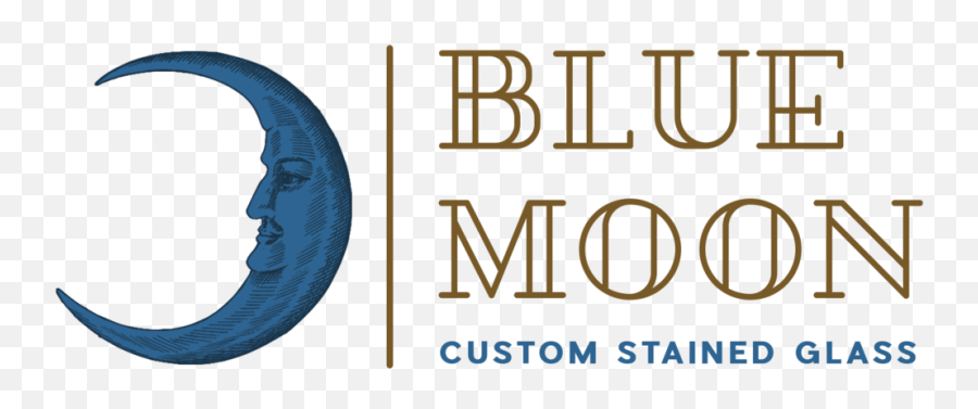 Blue Moon Custom Stained Glass Emoji,Blue Moon Logo