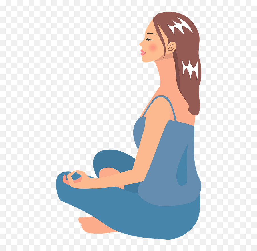 Meditating Woman Clipart - Meditation Clipart Emoji,Meditation Clipart