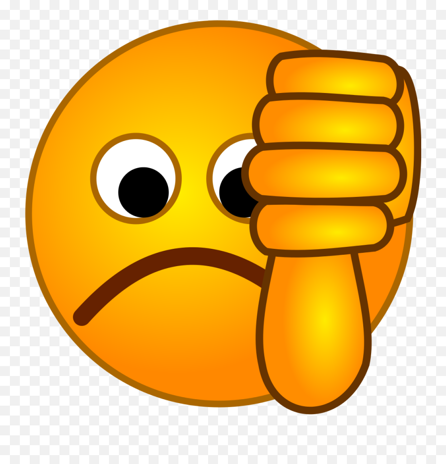Thumb Signal Emoji Smiley Clip Art - Emoji Thumbs Down Transparent Background,Thumbtack Png