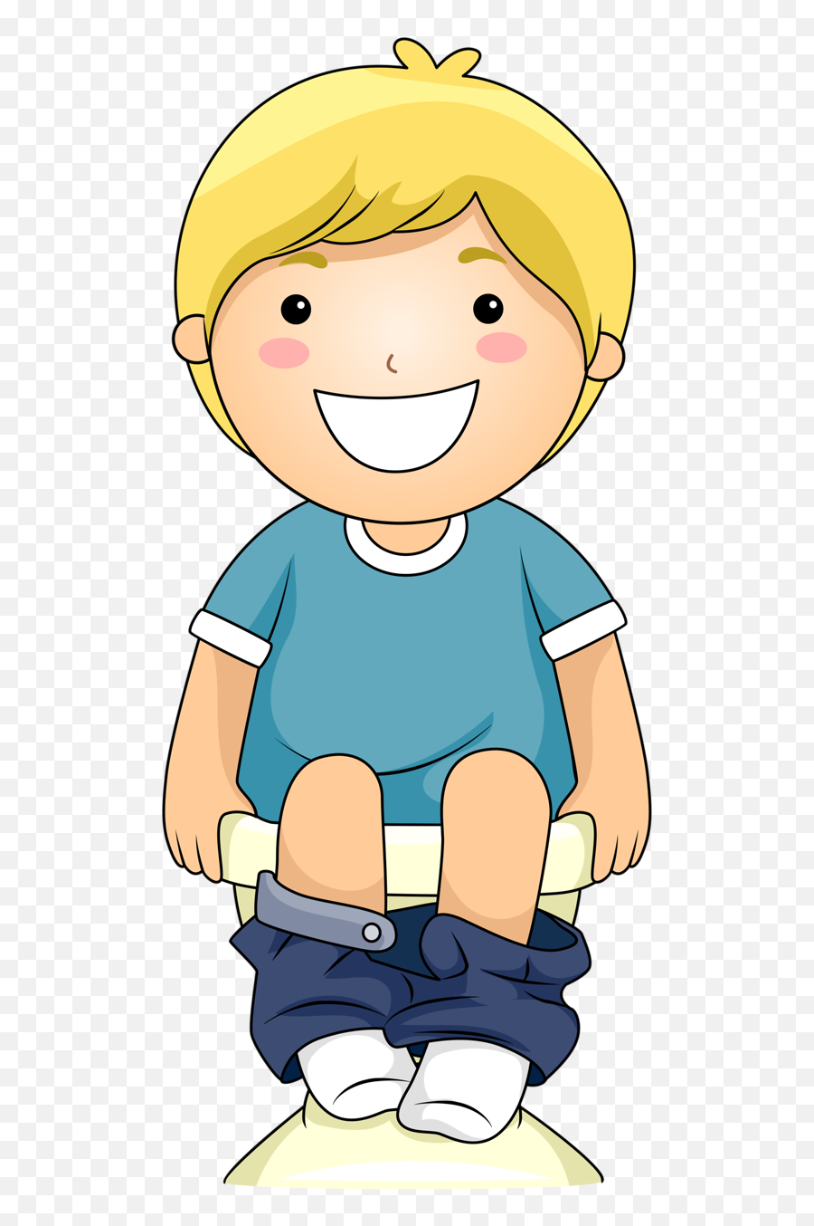 Boy Potty Training Clip Art Png Image - Free Clip Art For Bathroom Emoji,Potty Clipart