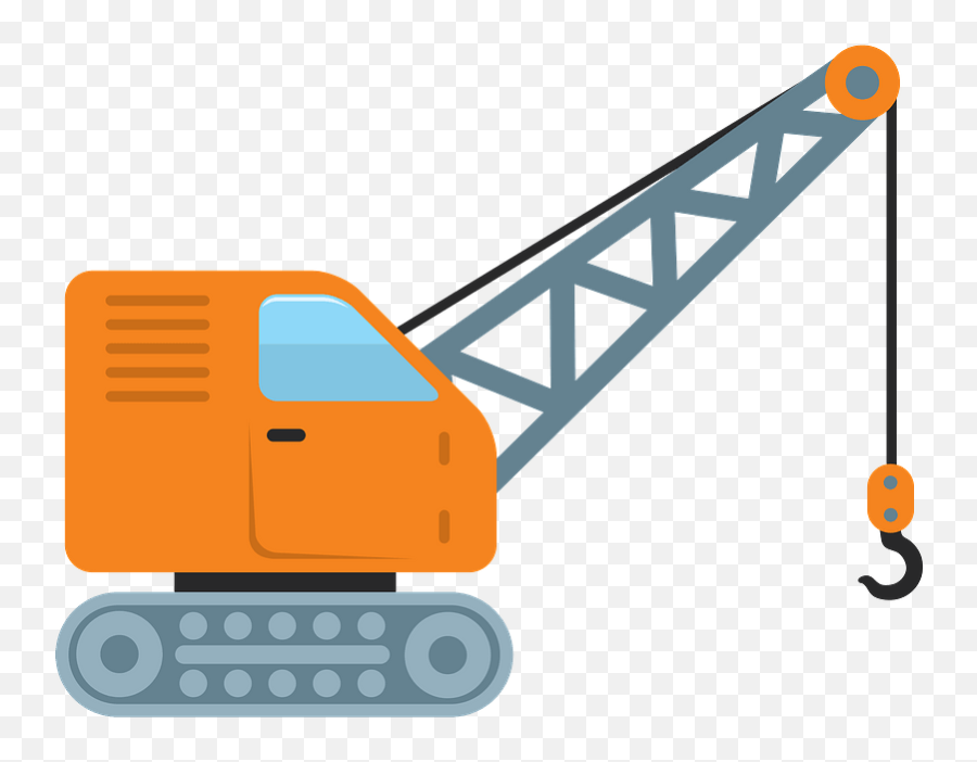 Crane Clipart - Transparent Construction Crane Clipart Emoji,Crane Clipart