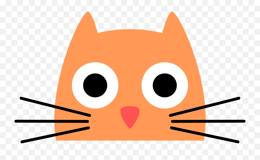 Cat Face Clipart - Dot Emoji,Cat Face Clipart