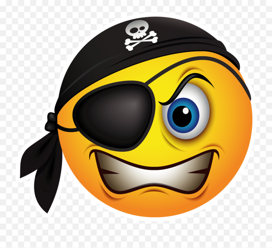 Download Emoticon Piracy Smiley Pirate Emoji Png Image High - Emoji Hd,Smile Emoji Png