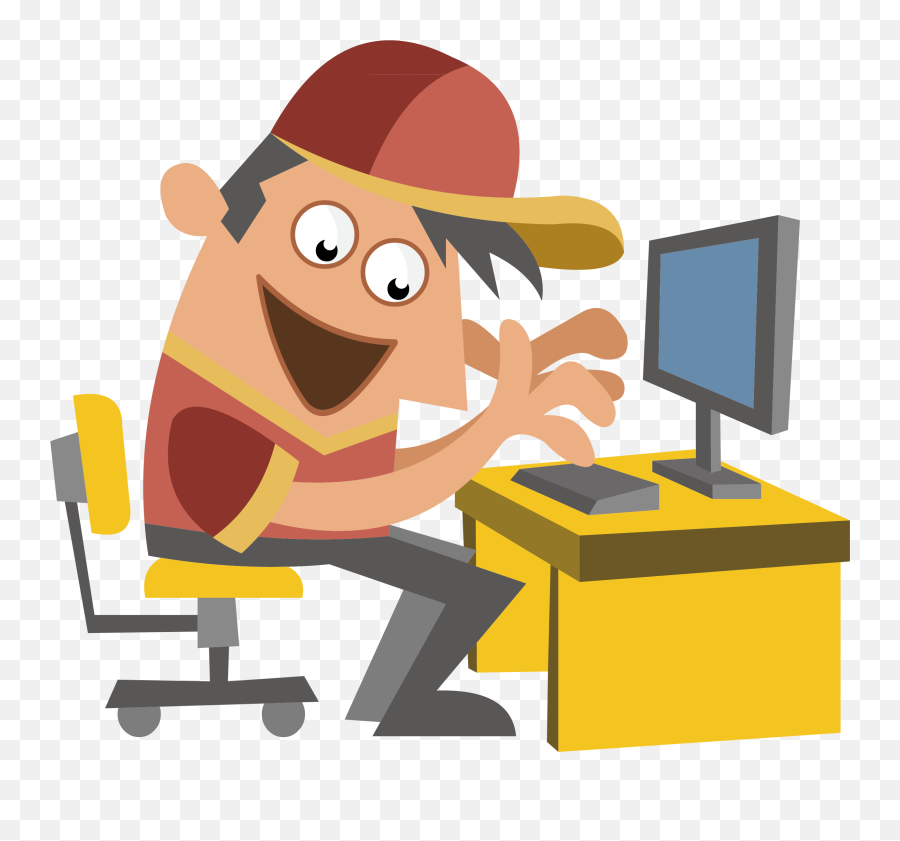 Computer Graphic - Person With Computer Graphic Emoji,Illustrator Clipart
