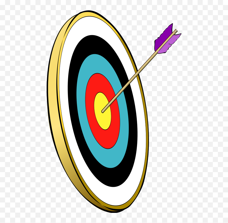 Arrow And Target Clipart - Archery Clip Art Free Emoji,Target Clipart