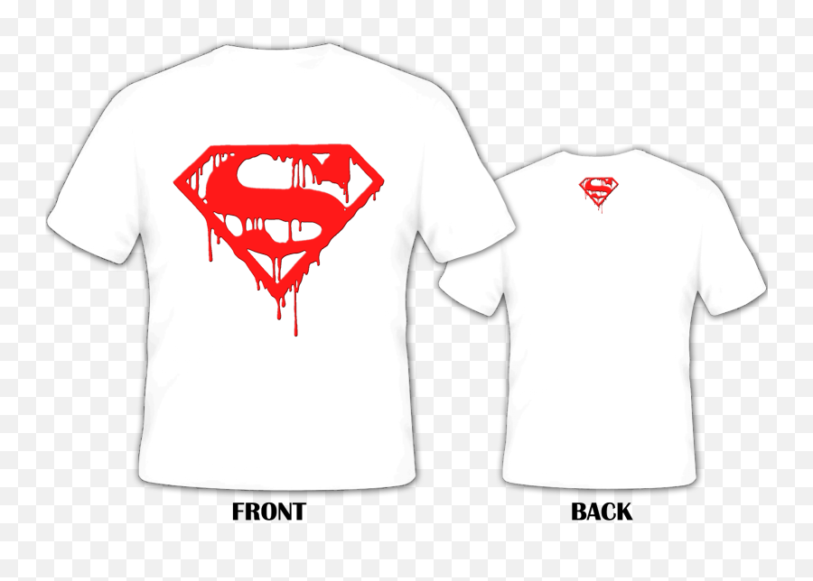 Hikaru Art And Design Bloody Superman Logo Dc007 U0026 Dc007 - B Emoji,Superman Logo T Shirts