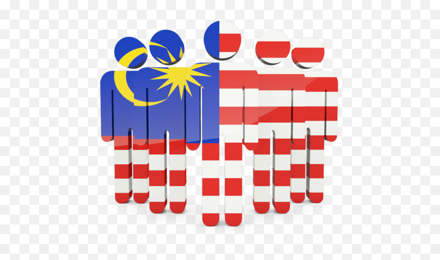 People Icon Illustration Of Flag Of Malaysia - Background Wallpaper Bendera Malaysia Emoji,People Icon Transparent