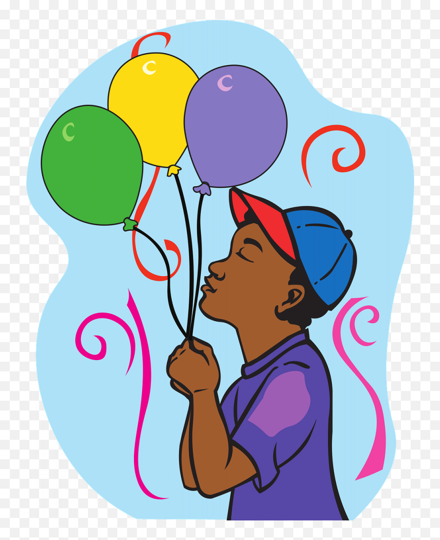 Happy Birthday Balloons Boy Greeting Card Party - Balloon Feliz Cumpleaños Cariño Que Dios Te Bendiga Siempre Emoji,Happy Birthday Balloons Clipart