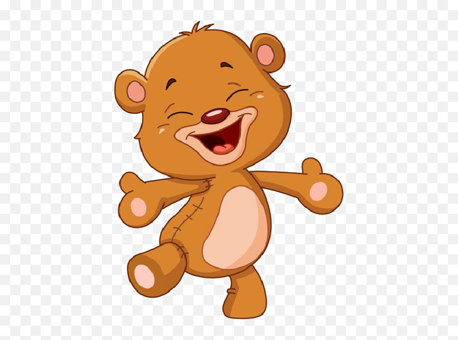 Picture - Happy Teddy Bear Clipart Emoji,Laughing Clipart