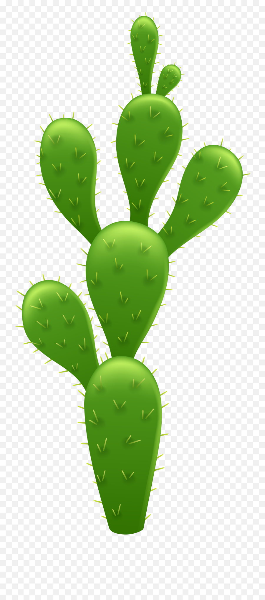 Cactus Transparent Clip Art Image - Transparent Prickly Pear Cactus Clipart Emoji,Cactus Clipart