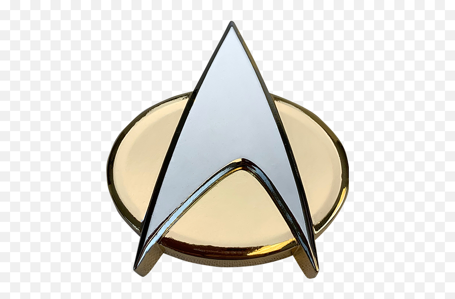 The Next Generation Communicator Badge - Star Trek Badge Emoji,Cbs Star Trek Logo