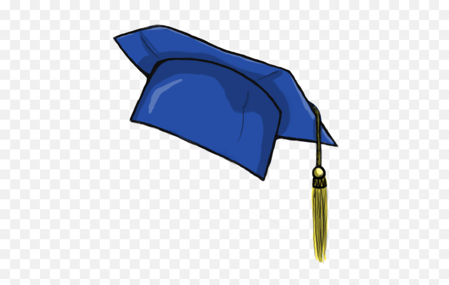 Blue Graduation Cap Png Png Image With - Graduation Cap Clipart Transparent Background Emoji,Graduation Cap Transparent