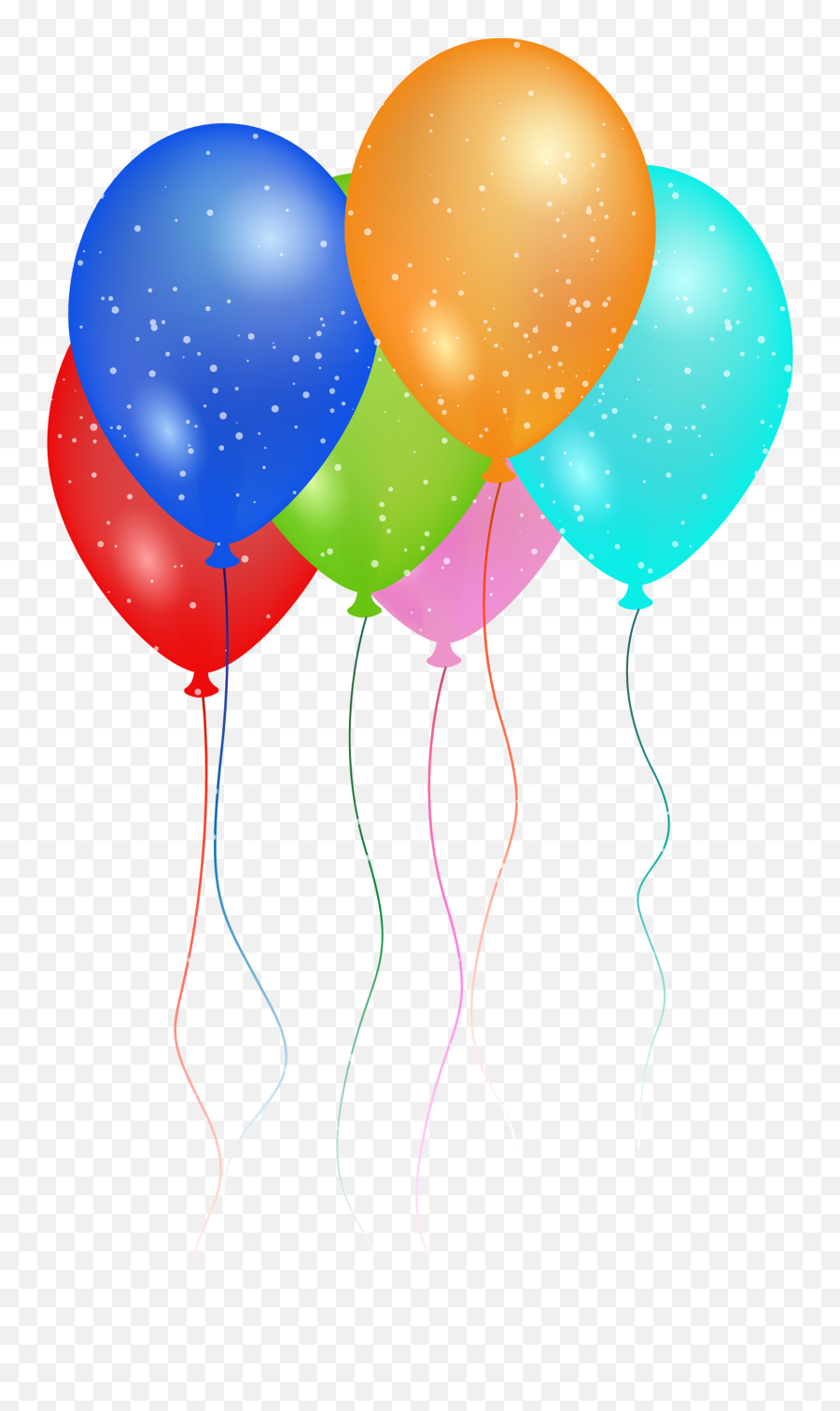 Happy Birthday Party Balloons Clipart - Png Format Birthday Balloon Png Emoji,Birthday Balloons Png