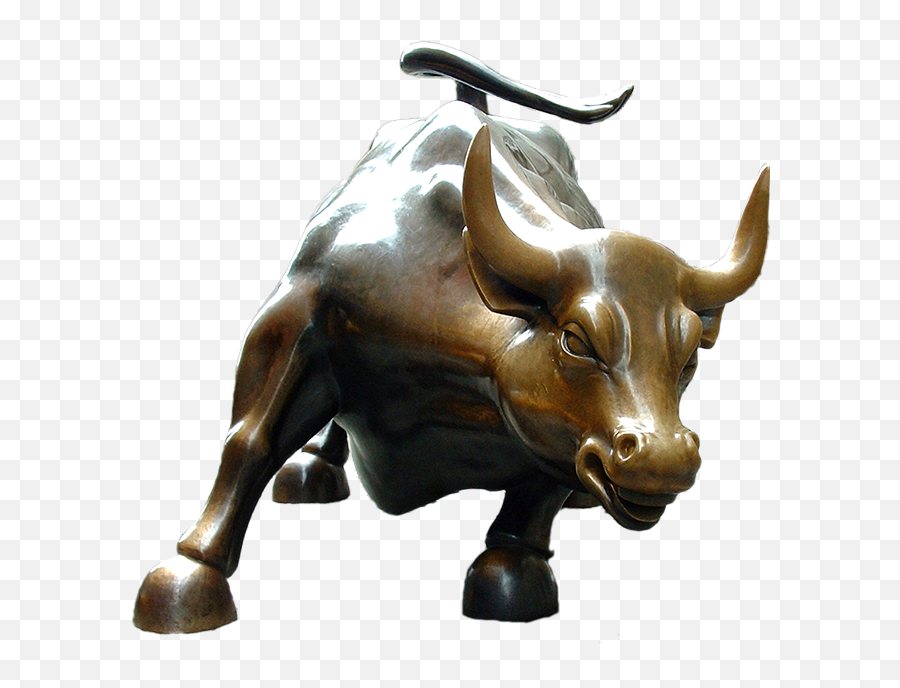 Wall Street Bull - Charging Bull Emoji,Bull Png