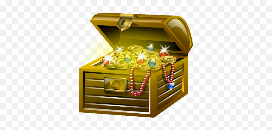 Chest Gold Treasure Icon Png - 6143 Transparentpng Cartoon Transparent Background Treasure Chest Emoji,Treasure Clipart