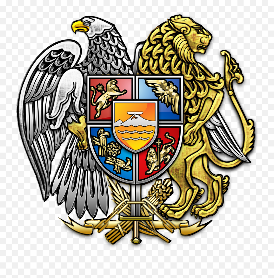 Download Gerb Usa Coat Arms Flag Republic Armenia Clipart - Armenia Coat Of Arms Emoji,U S A Clipart