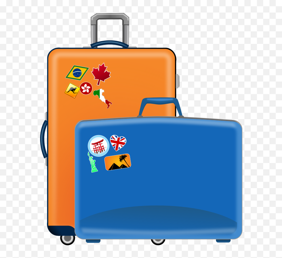 Free Travel Clipart The Cliparts - Transparent Background Suitcase Clipart Emoji,Travel Clipart