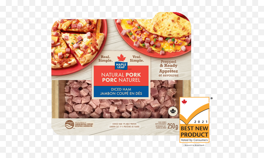 Maple Leaf Natural Diced Ham Products Maple Leaf Foods - Maple Leaf Diced Ham Emoji,Maple Leaf Logo