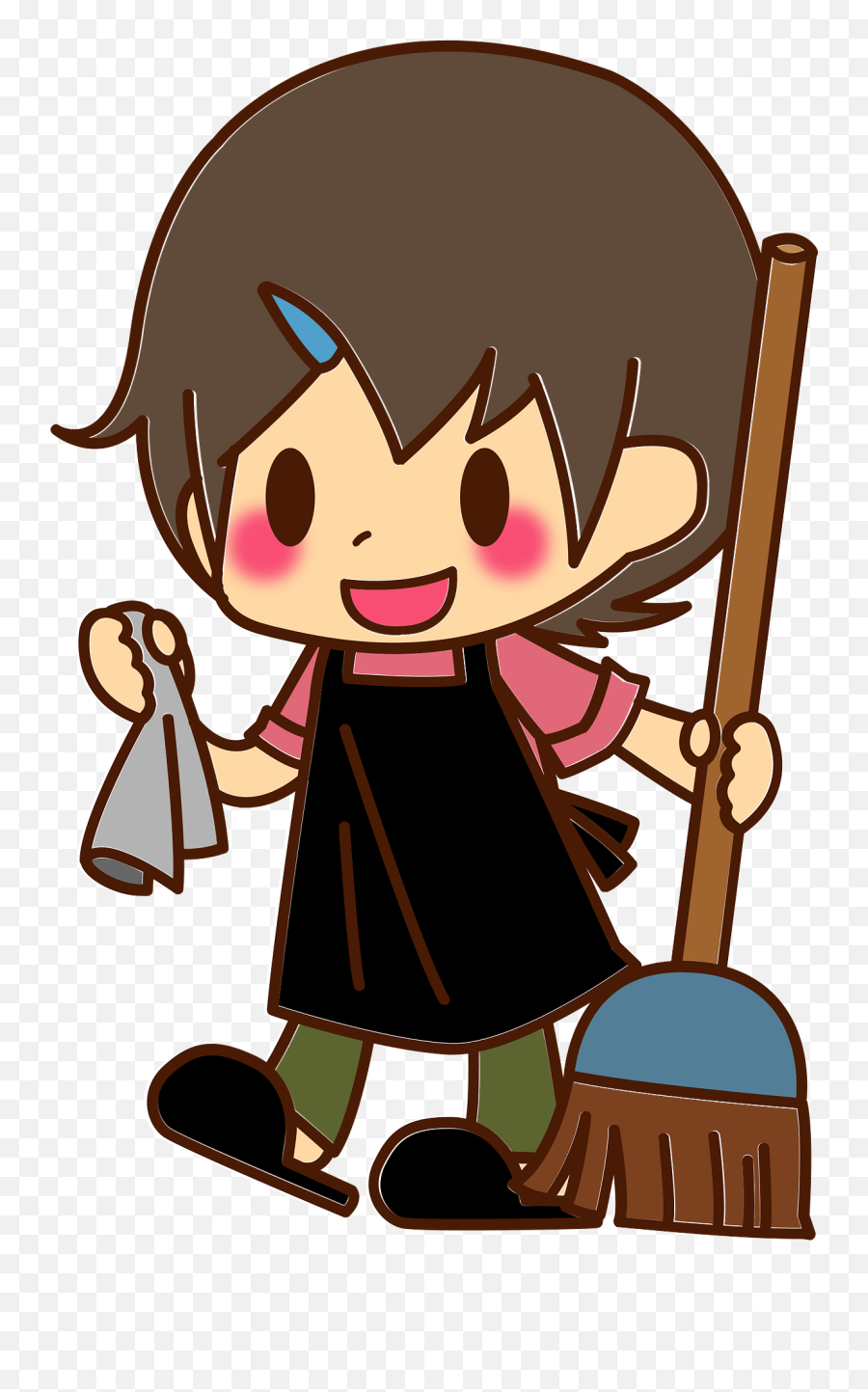 Boy Is Cleaning Clipart Free Download Transparent Png - Boy Cleaning House Clipart Emoji,Cleaning Clipart