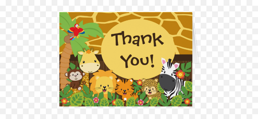 Jungle Safari Png Free Download Vector 300527 - Png Images Jungle Animals Thank You Emoji,Safari Animals Clipart