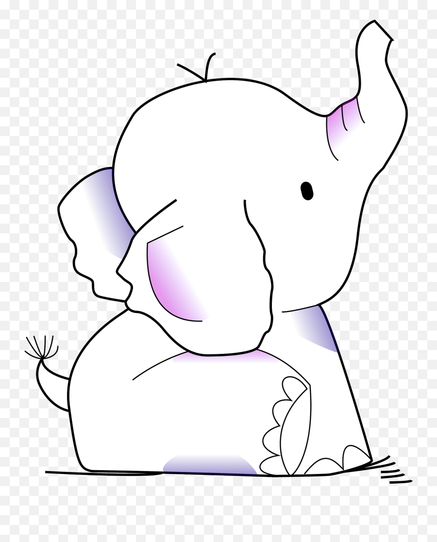 Cute Baby Elephant Clipart Emoji,Cute Elephant Clipart