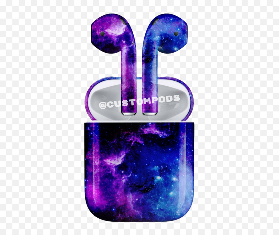 Download Hd Custom Airpods Transparent Png Image - Nicepngcom Airpods Galaxy Emoji,Airpods Png