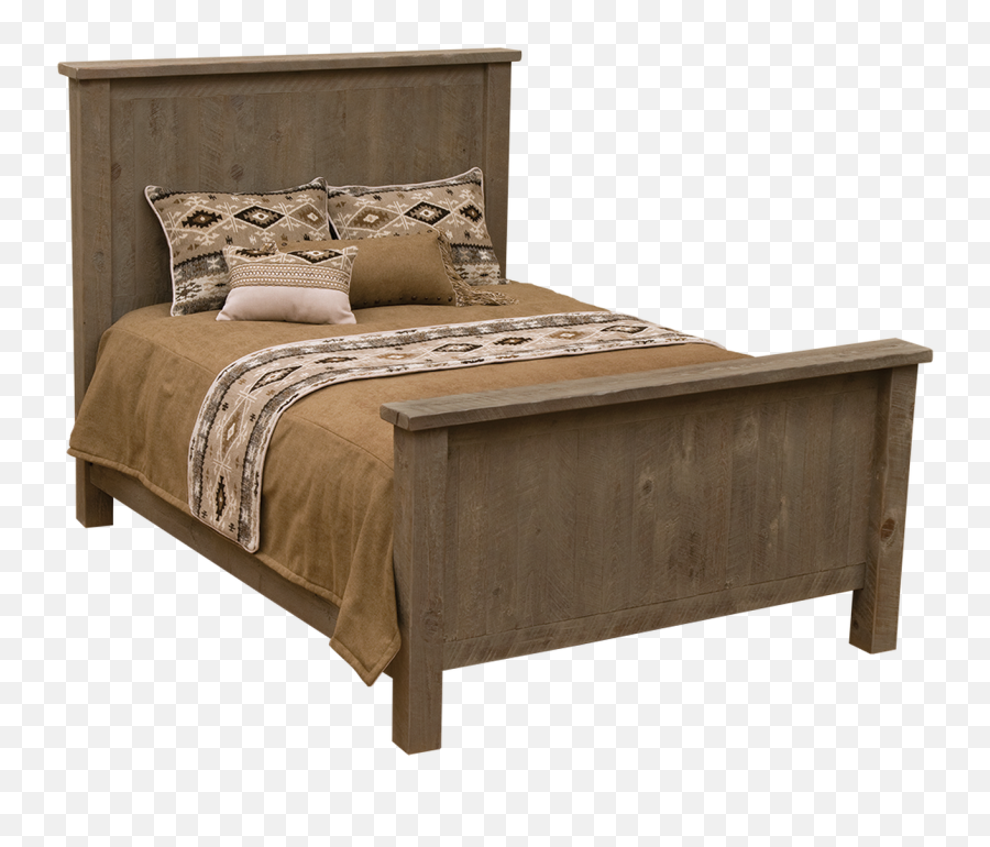 Frontier Traditional Bed Emoji,Rustic Wood Frame Png