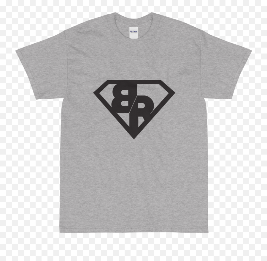 Diamond Cut U2013 Black Br Logo U2013 Short Sleeve T - Shirt Blood Emoji,Superman Logo Black And White