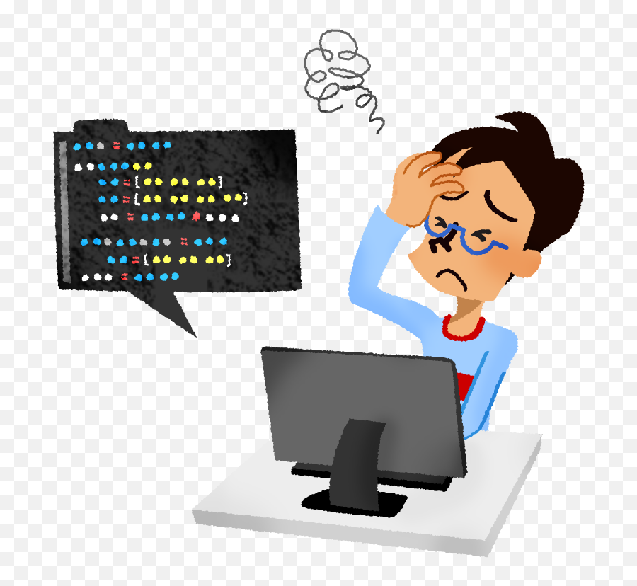 Programmer Having Problems Free Clipart Illustrations Emoji,Programmer Clipart