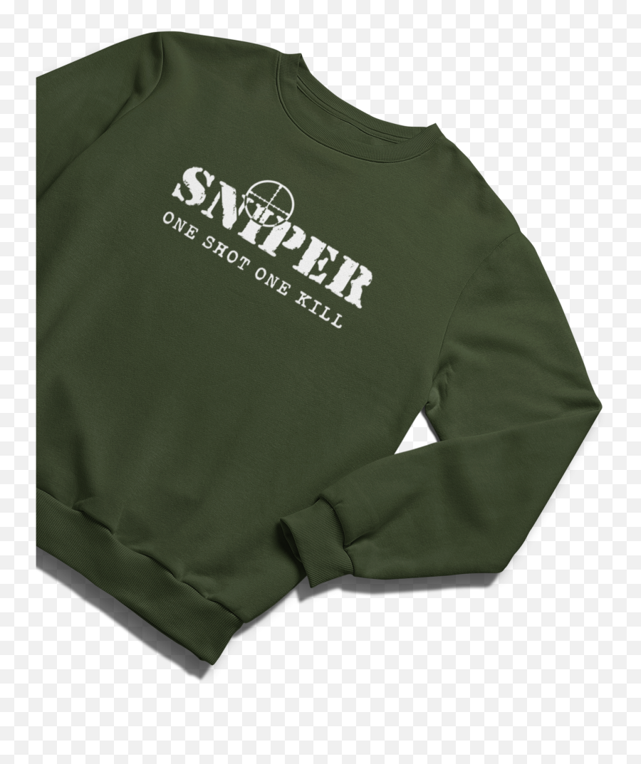 Sniper Sweatshirt - Sniper One Shot One Kill Unisex Emoji,Oneshot Logo