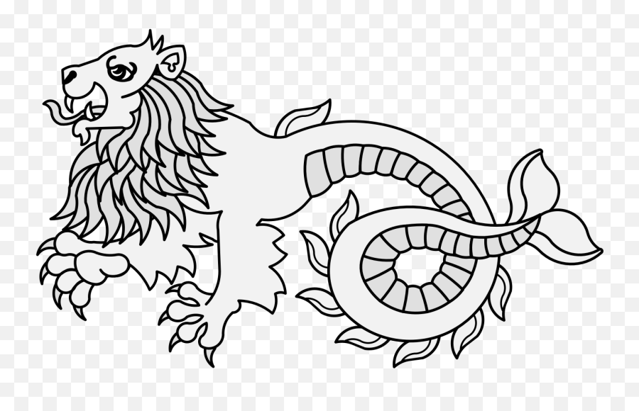 Sea - Lion Traceable Heraldic Art Emoji,Sea Lion Png