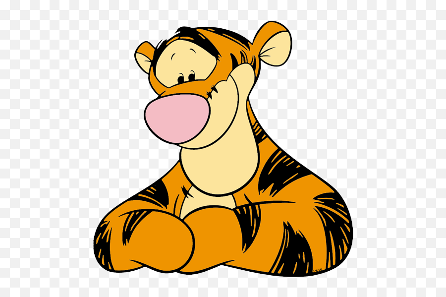 Winnie The Pooh Tigger Face Transparent - Clipart Tiger Winnie The Pooh Emoji,Transparent Face