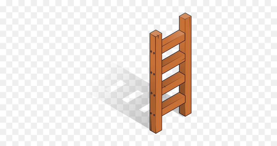 Ladder Caricatura - Wooden Ladder Clipart Emoji,Ladder Clipart